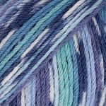 Turkis/blå Print 522